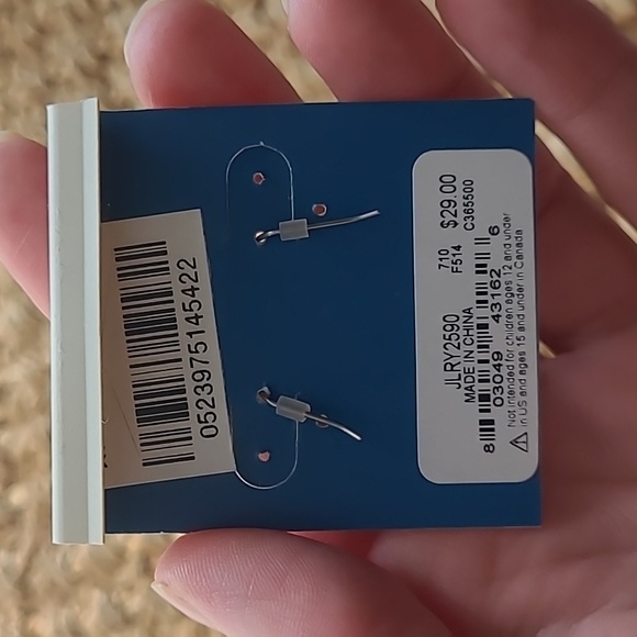 Lucky Brand bronze and green gem cut dangle earrings - Picture 2 of 2